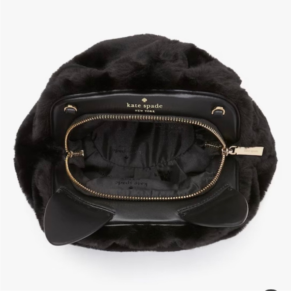 New Kate Spade Pitch Purrfect Black Cat Crossbody Bag - Picture 2 of 13